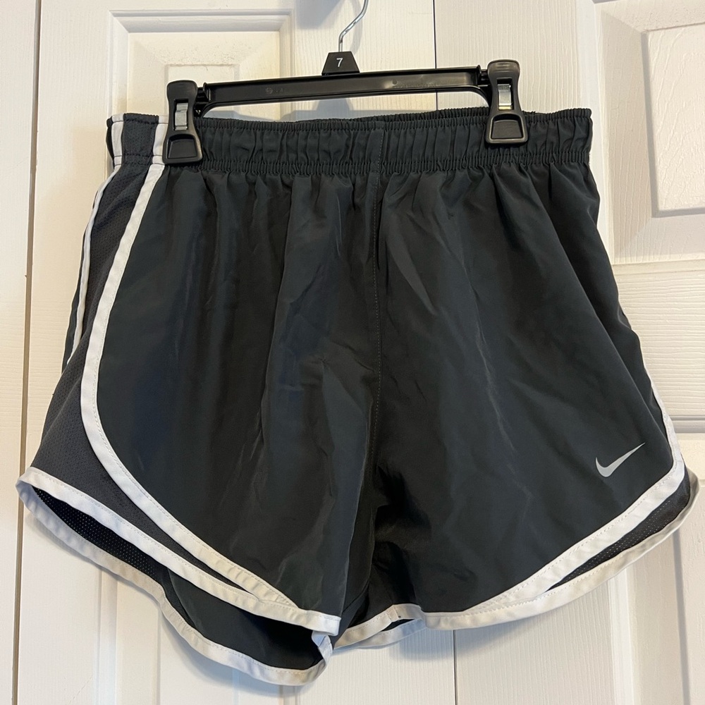Nike Women’s Black Running Shorts with White Piping